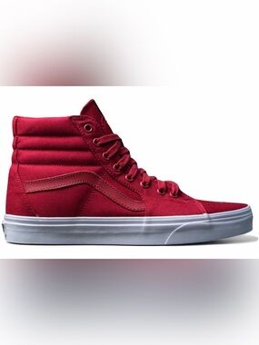 Vans Women's High-Top Sneakers - Crimson/White